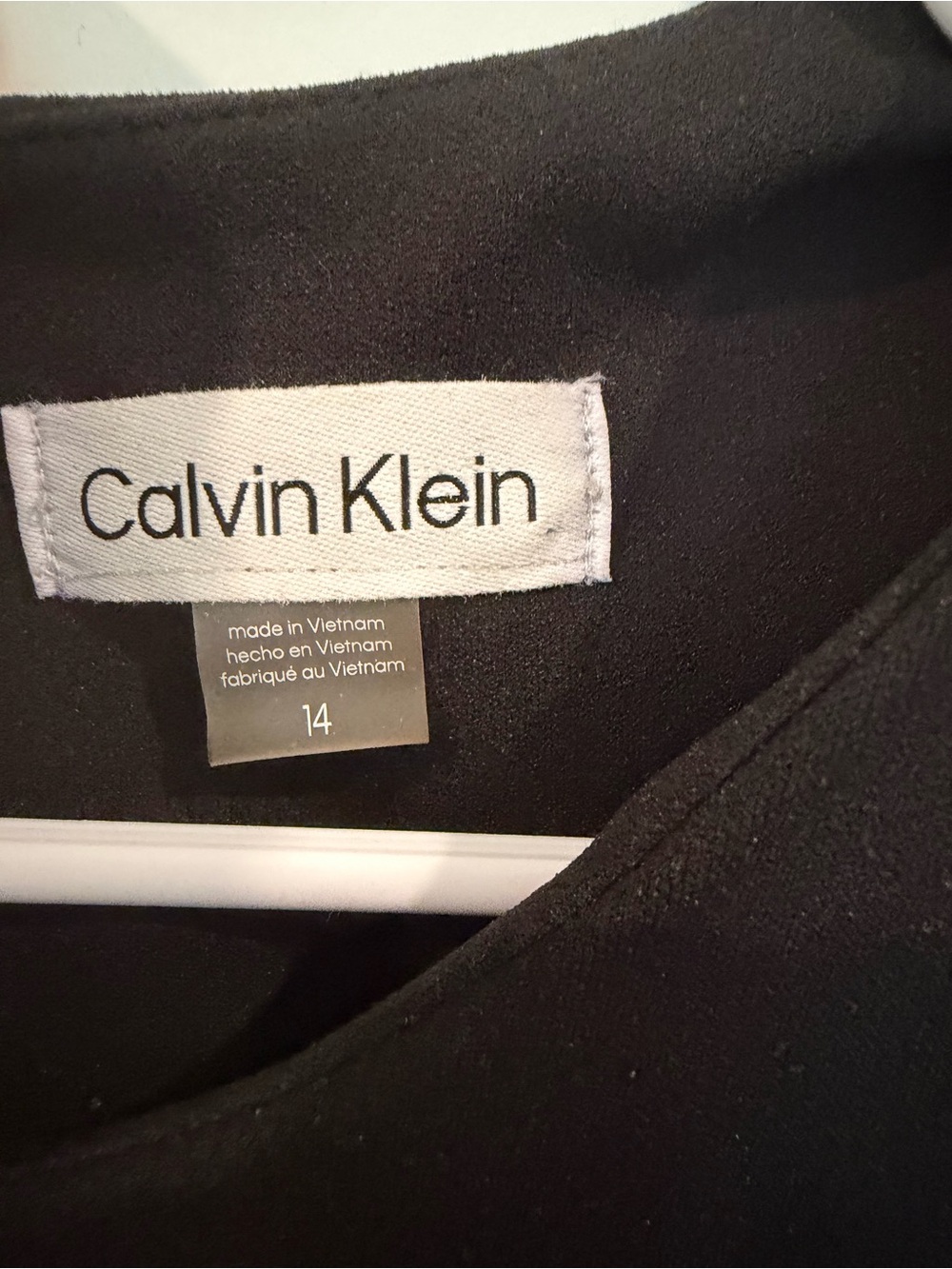 Calvin Klein Black Puff-Sleeve Belted Jumpsuit - Picture 2 of 3